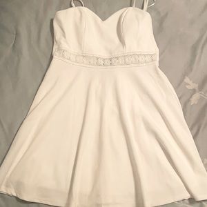 White spaghetti strap dress